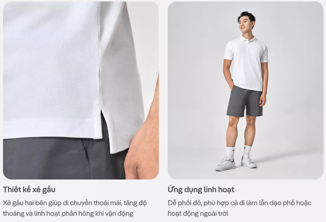 Áo Polo nam Premium Cotton Linen, Aircool, Pique thấm hút tốt, hạn chế nhăn thoáng khí, thấm hút tốt Coolmate