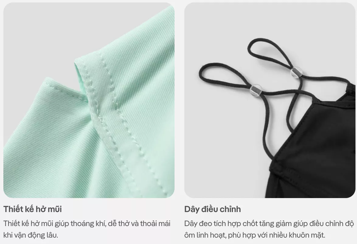 Khẩu trang nam nữ unisex chống nắng, bụi Sun Protection UPF50 Coolmate
