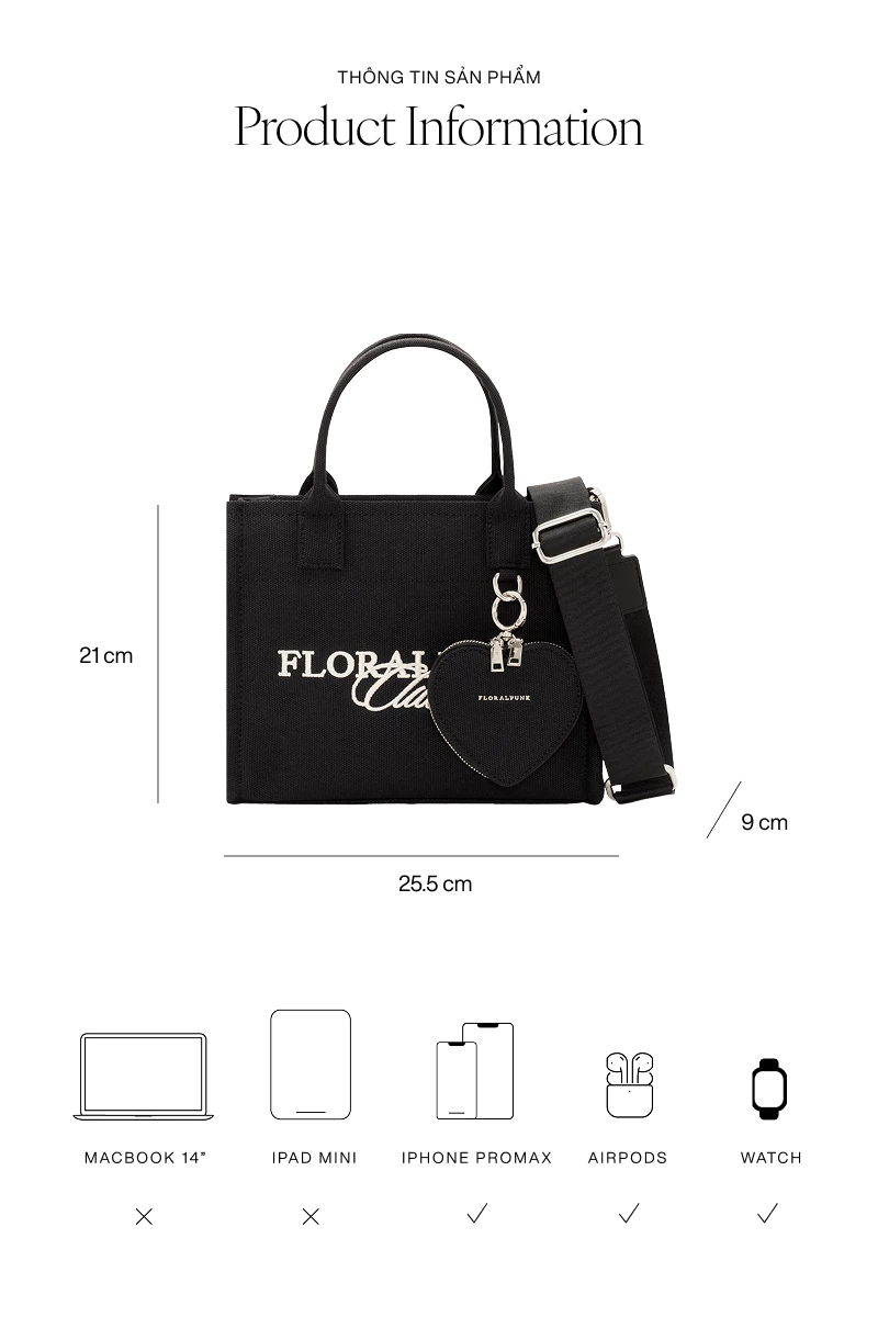Túi xách Floralpunk Carry On Canvas Tote - Mini - Chất liệu canvas - Đeo chéo / xách tay