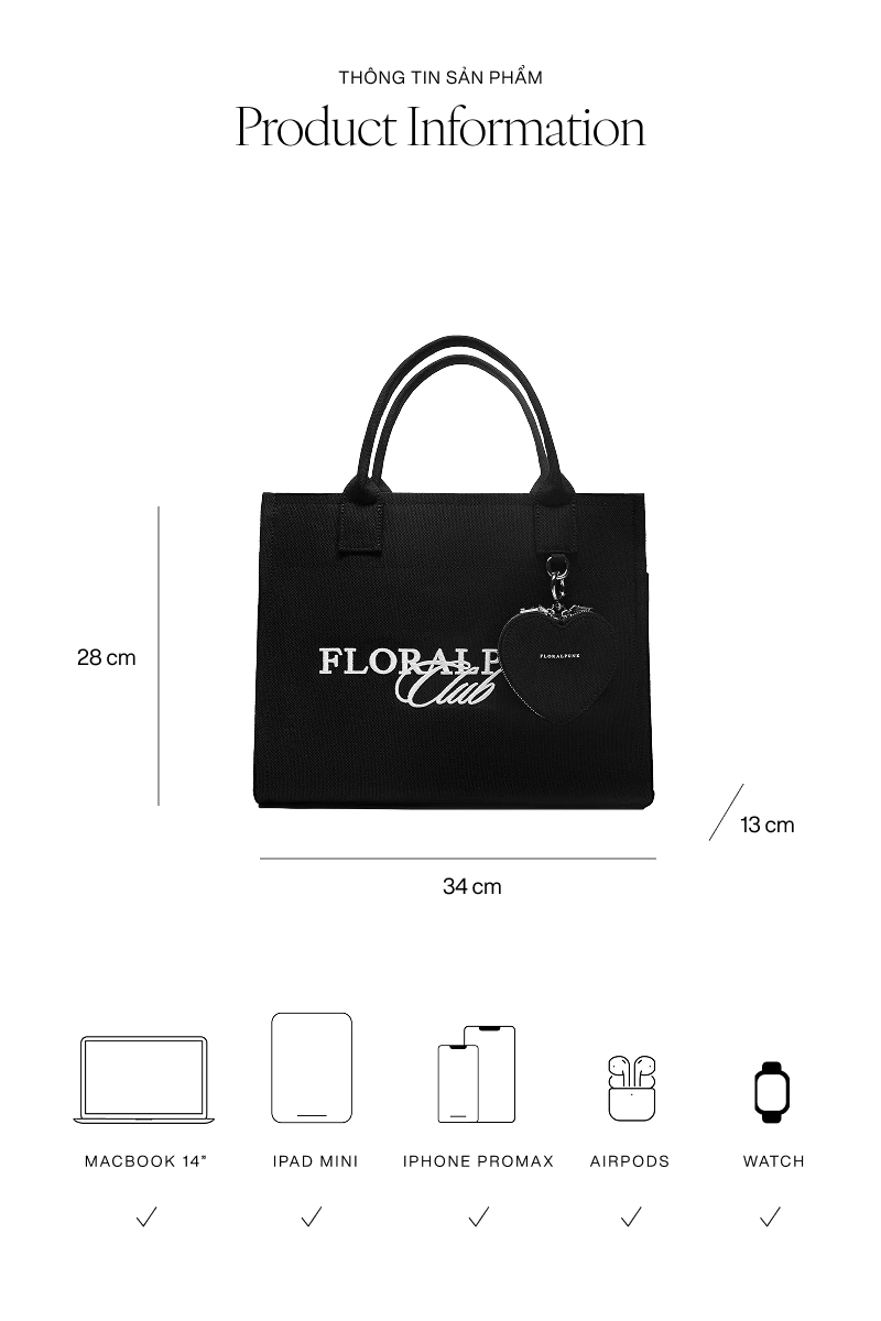 Túi xách Floralpunk Carry On Canvas Tote - Medium - Chất liệu canvas - Đeo chéo / xách tay / đeo vai