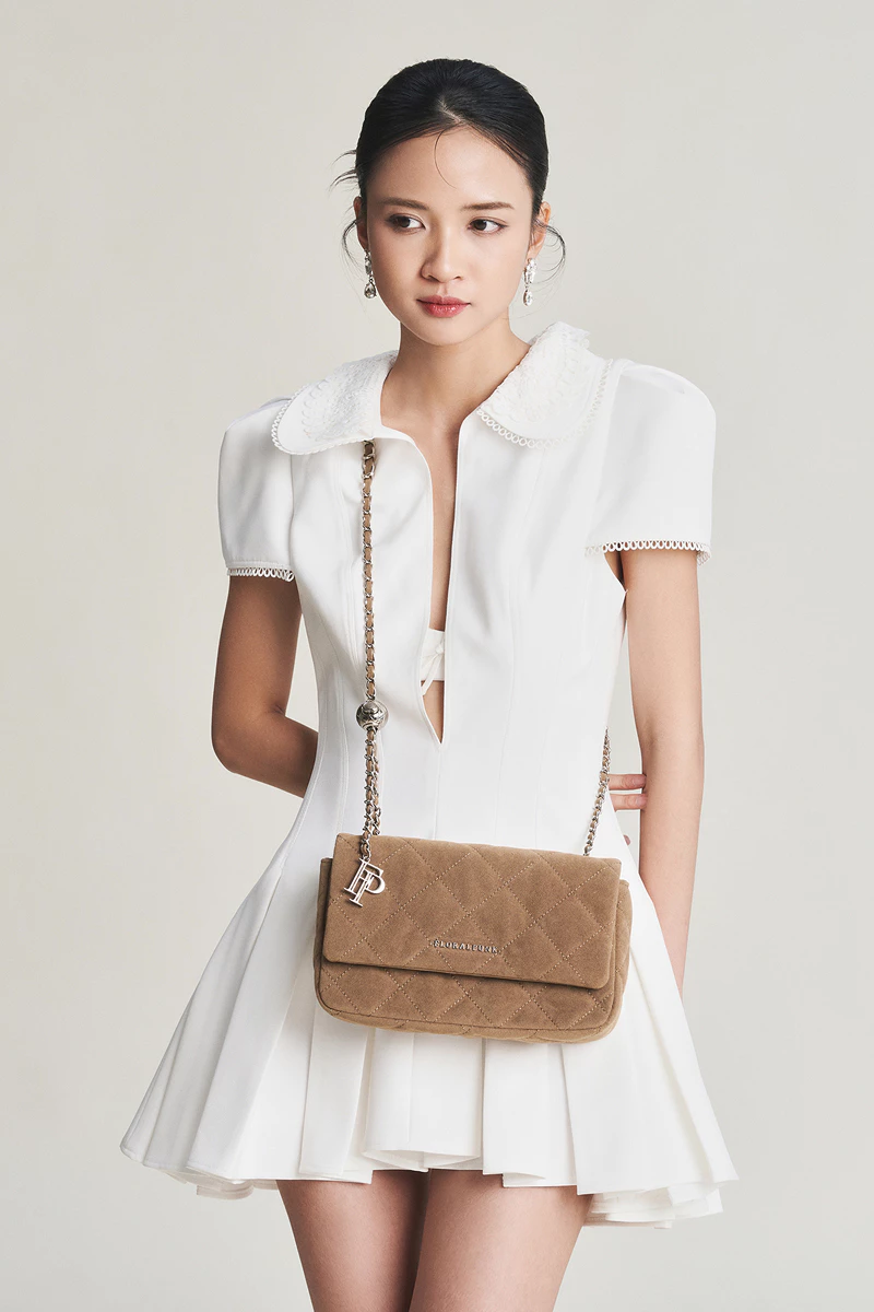 Túi Xách Floralpunk Ivy Chain Bag Small - Suede Teddy - Chất liệu da lộn - Đeo chéo / xách tay / đeo vai