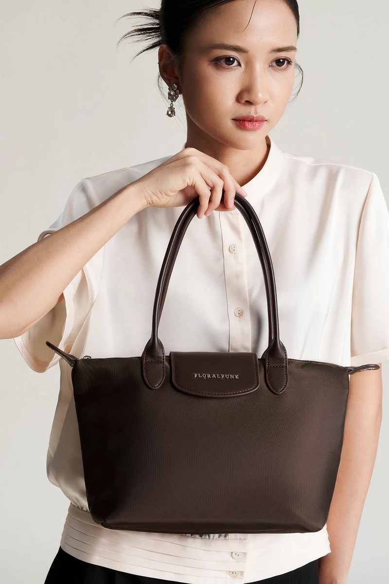 Túi xách Floralpunk City Tote Bag Small - Brown