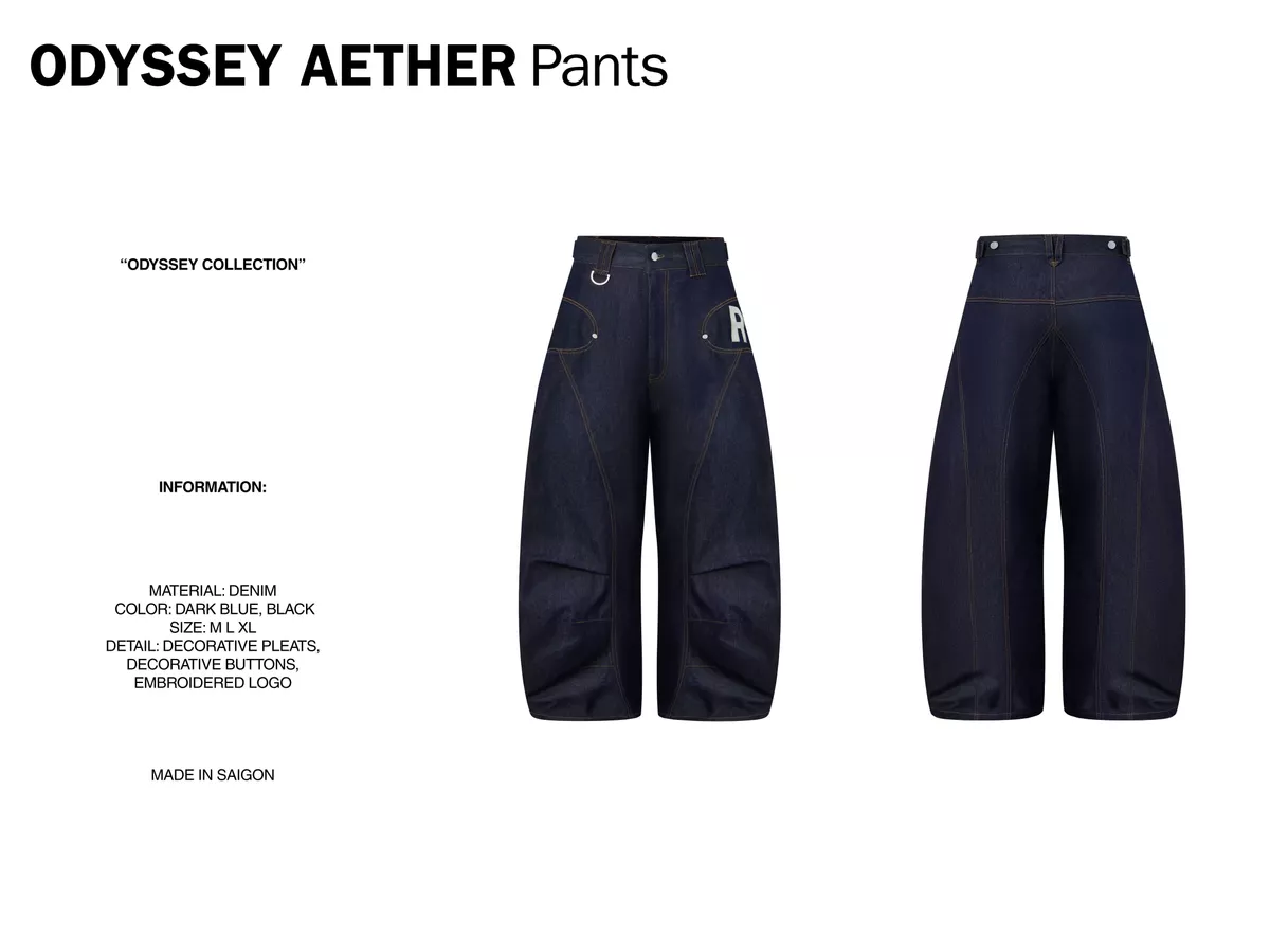 Quần RANVERBAE ODYSSEY AETHER Pant Navy / Black