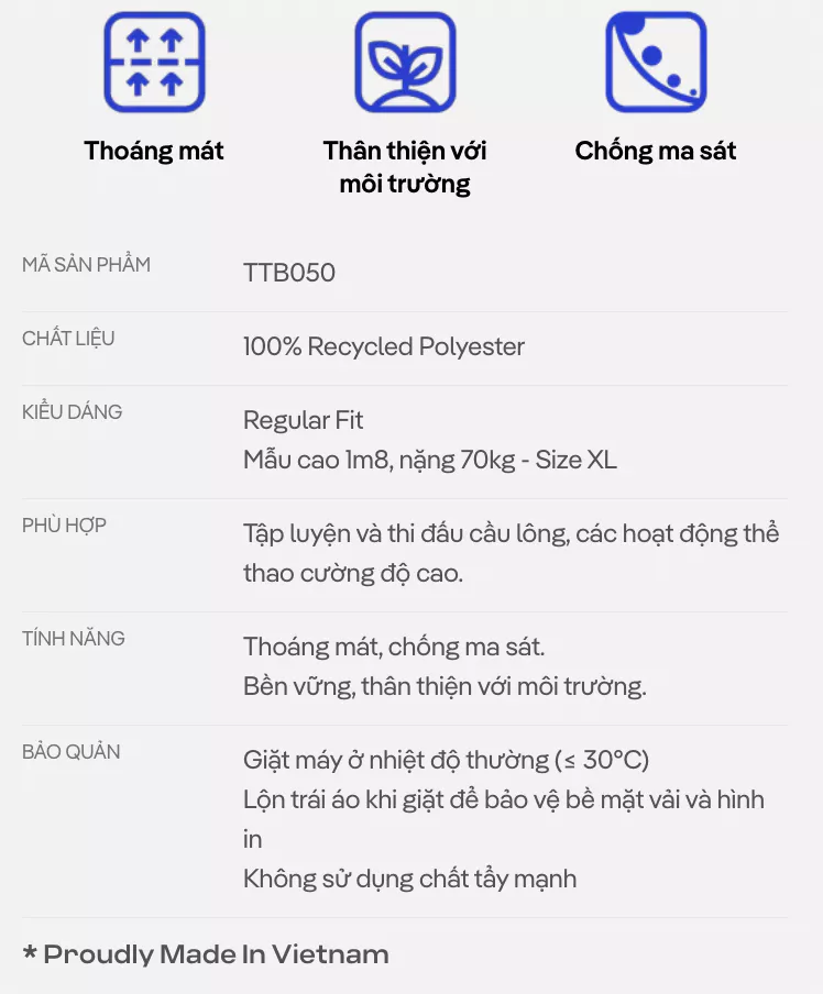 [TẶNG COMBO2TẤT ]Áo sát nách Tanktop cổ V cầu lông Slide Flow Smash Energy thoáng mát nhanh khô, hạn chế ma sát Coolmate