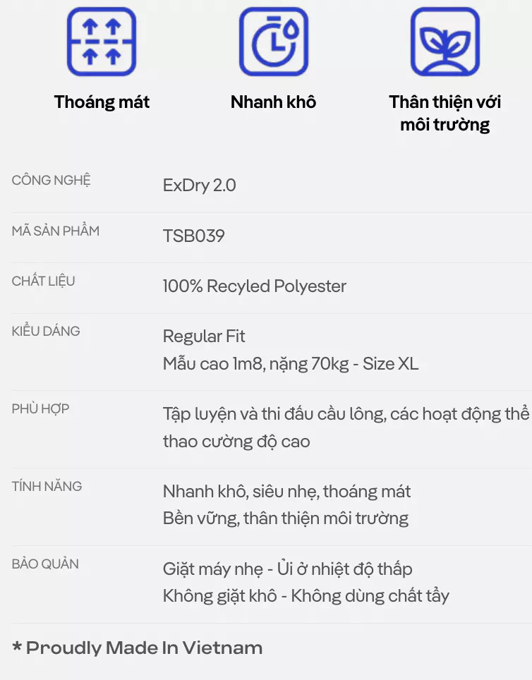 [MỚI-TẶNG COMBO 2 TẤT]Áo thun Tshirt cầu lông nam side line smash energy thoáng mát, thấm hút, nhanh khô Coolmate