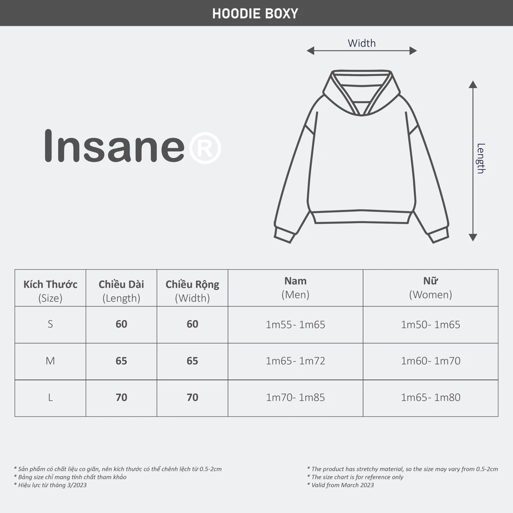 Áo Hoodie InsaneClo HALO HOODIE Form Boxy Unisex Chất Liệu Chân Cua Cotton