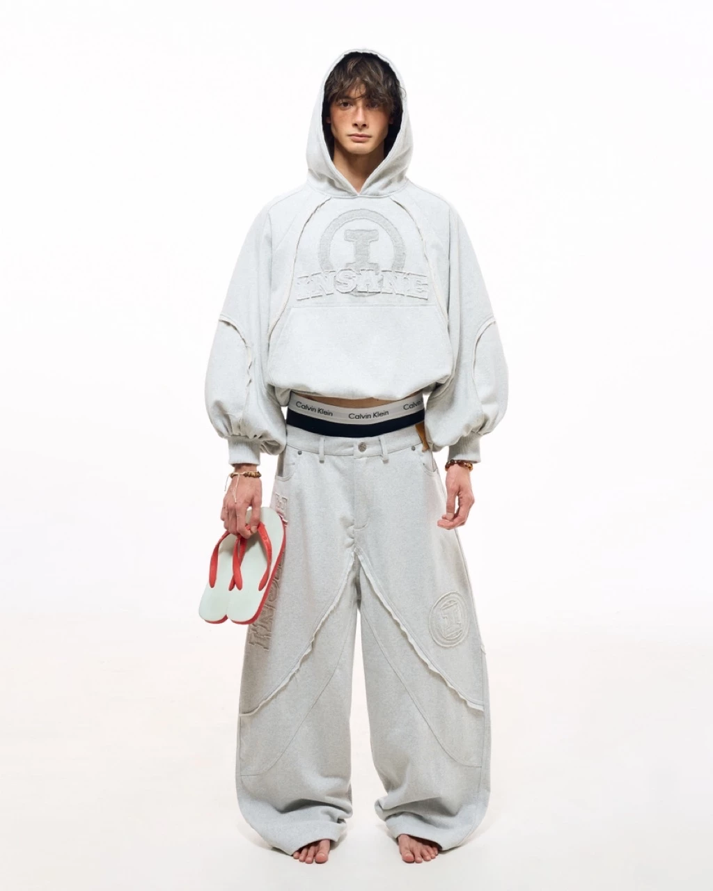 Quần Dài InsaneClo HALO SWEATPANTS Form Baggy Unisex Chất Liệu Chân Cua Cotton
