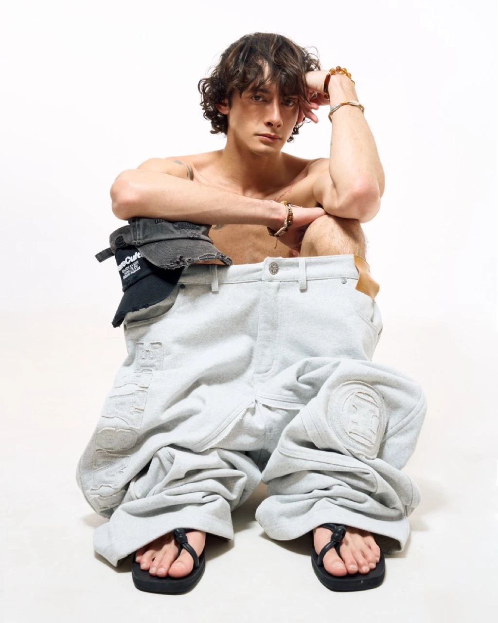 Quần Dài InsaneClo HALO SWEATPANTS Form Baggy Unisex Chất Liệu Chân Cua Cotton