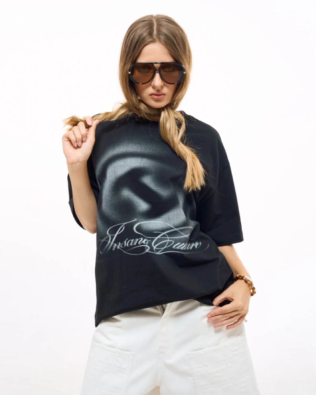 Áo Thun InsaneClo “I” TANNING TEE Form Oversize Unisex Chất Liệu Thun Cotton