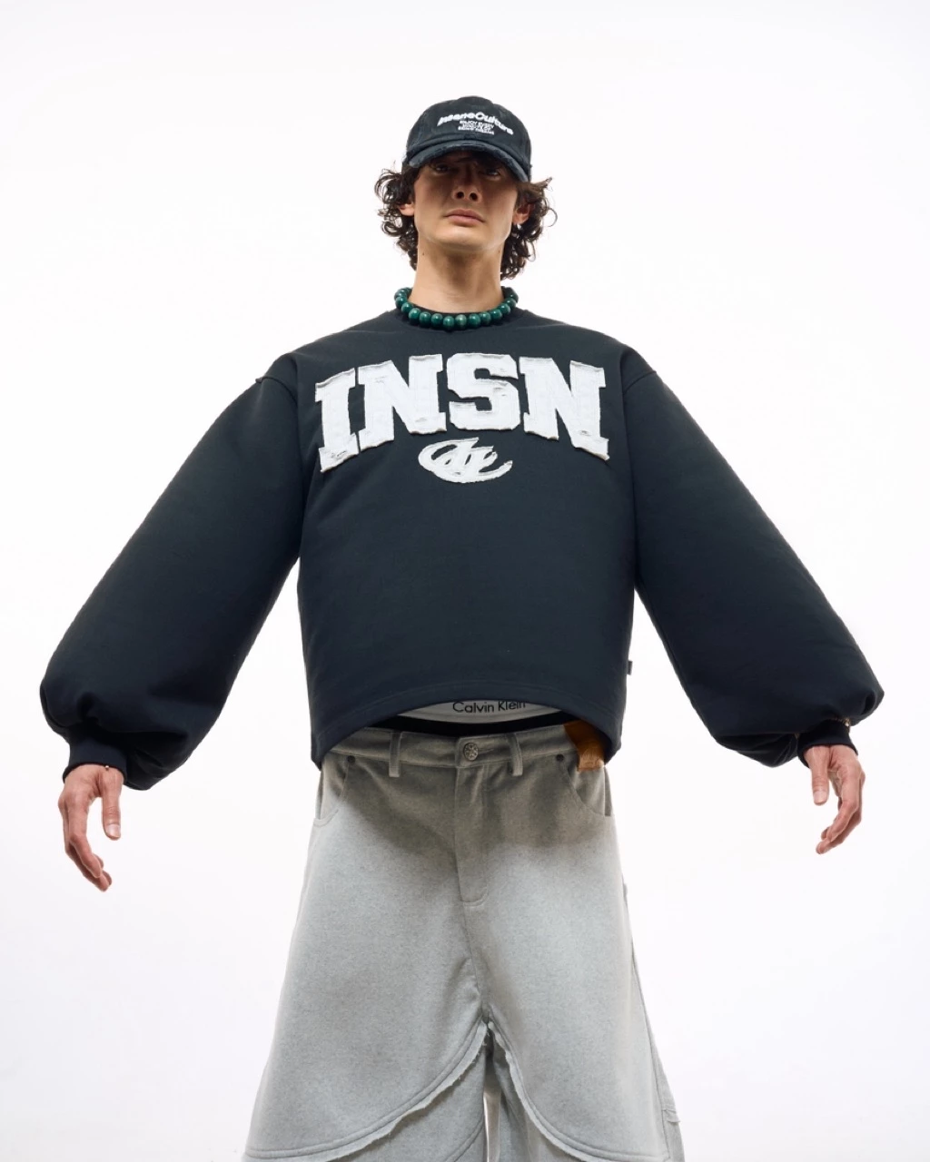 Áo Dài Tay InsaneClo INSN LONGSLEEVE Form Boxy Unisex Chất Liệu Chân Cua Cotton