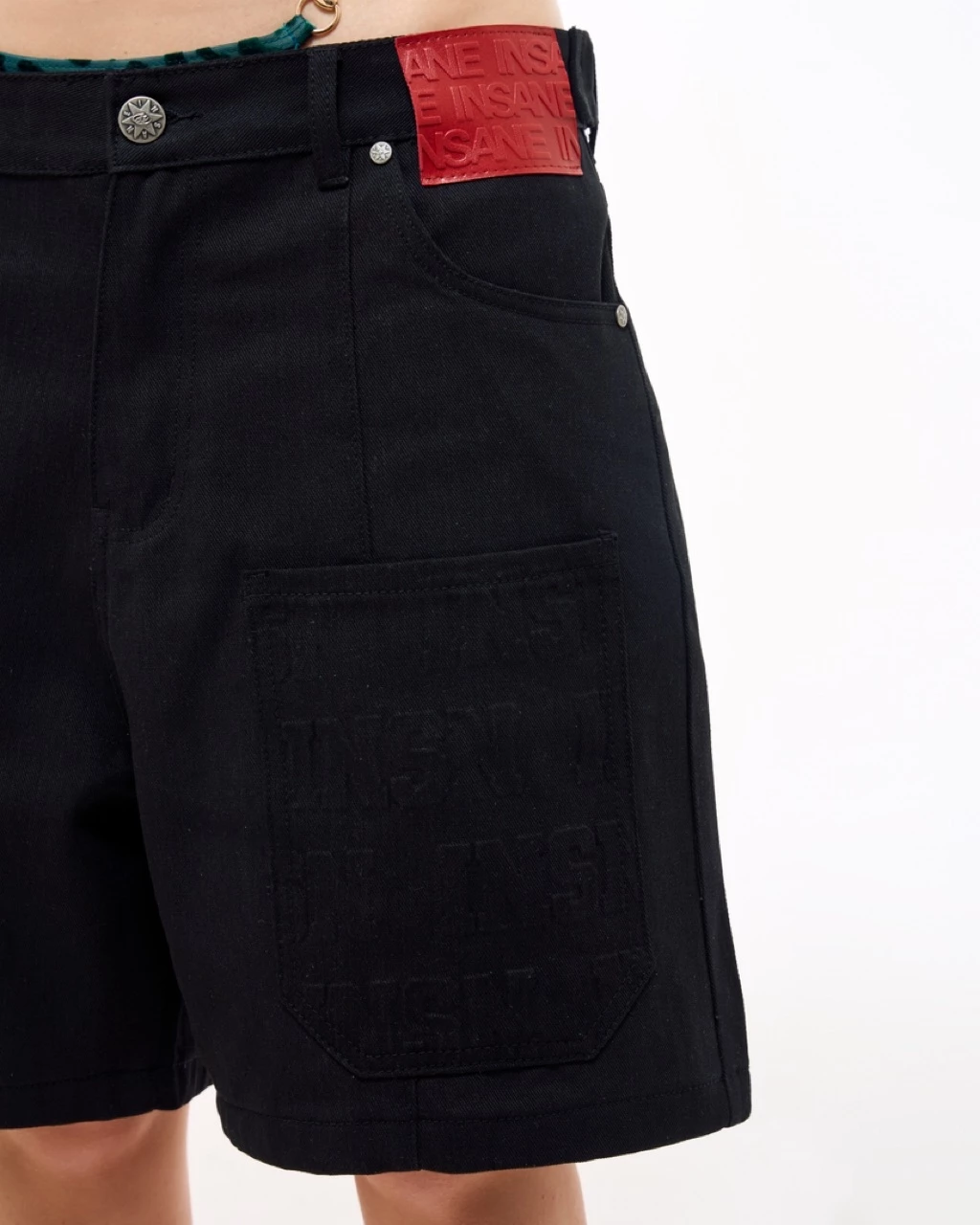 Quần Ngắn InsaneClo INSN SHORTS Form Trên Gối Unisex Chất Liệu Denim