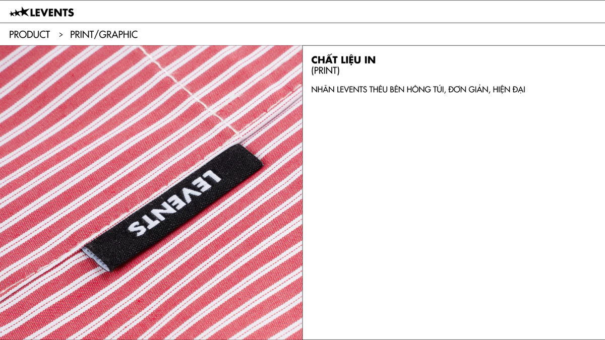 Áo Sơ Mi Levents Striped Boxy Long Sleeve Shirt Poplin