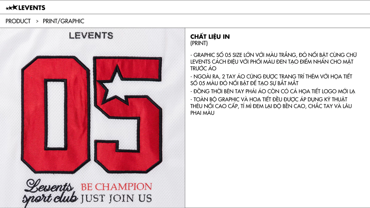 Áo Jersey Levents 05 Oversized