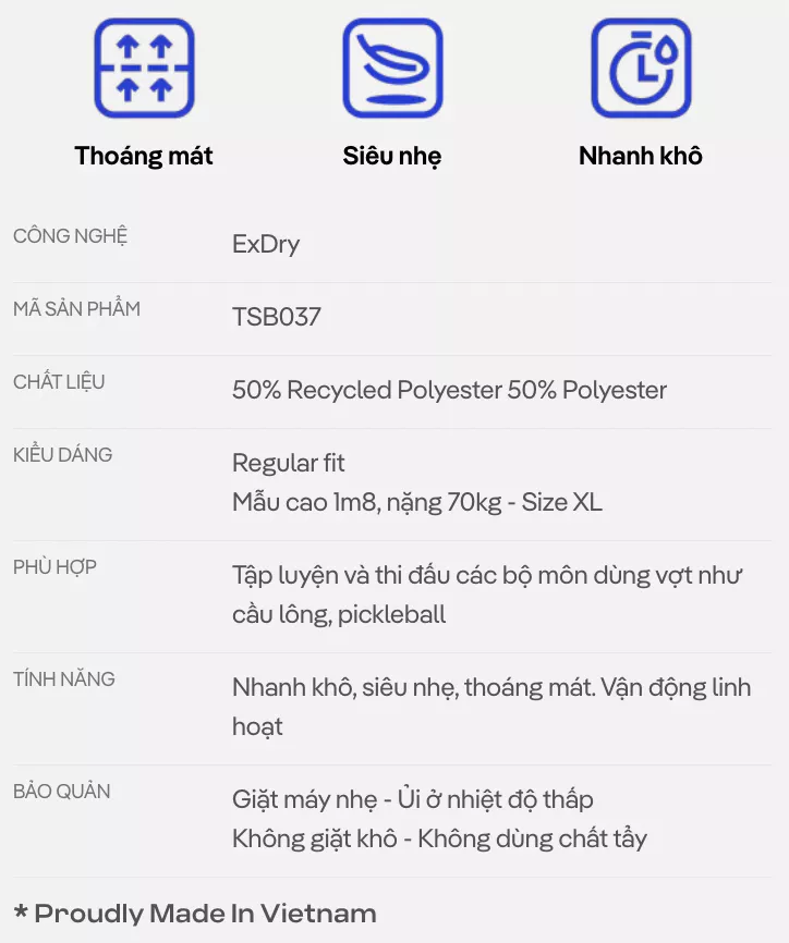 [MỚI-TẶNG COMBO 2 TẤT]Áo thun T-shirt cầu lông nam Graphic Faded Smash Energy chất mát, thoáng khí, nhanh khô Coolmate
