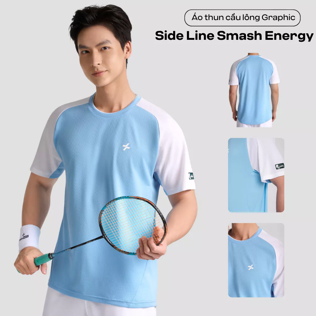 [MỚI]BST Áo thun thể thao pickleball cầu lông Racquet Sport Smash Energy thấm hút, thoáng mát, nhanh khô Coolmate