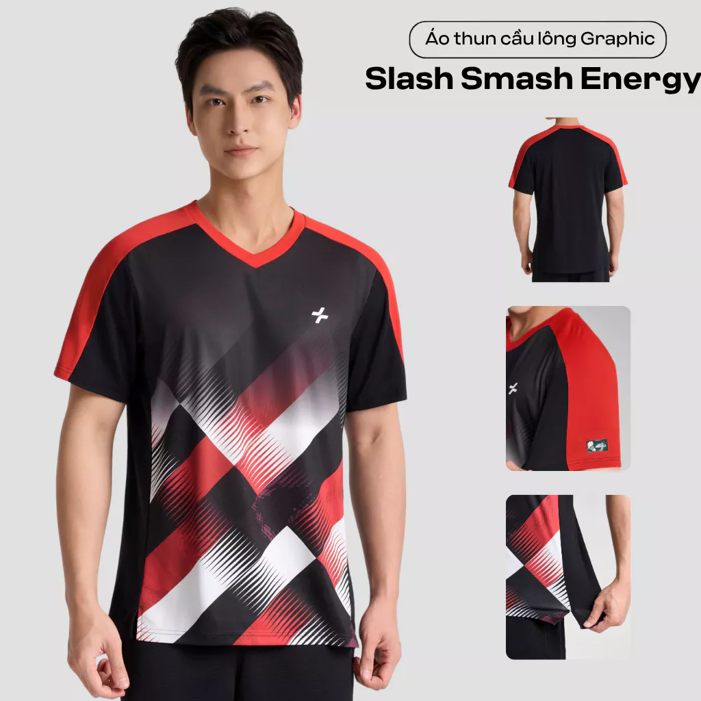 [MỚI]BST Áo thun thể thao pickleball cầu lông Racquet Sport Smash Energy thấm hút, thoáng mát, nhanh khô Coolmate