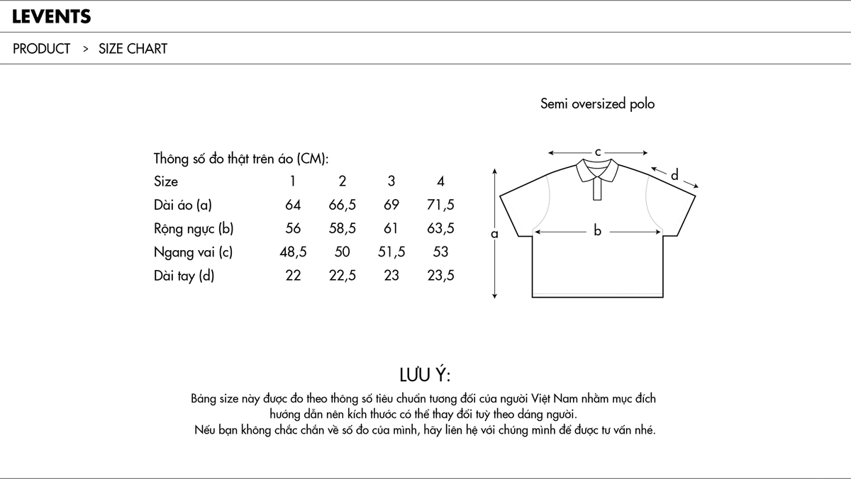 Áo Polo Levents® Classic Triple Star Semi-Oversized
