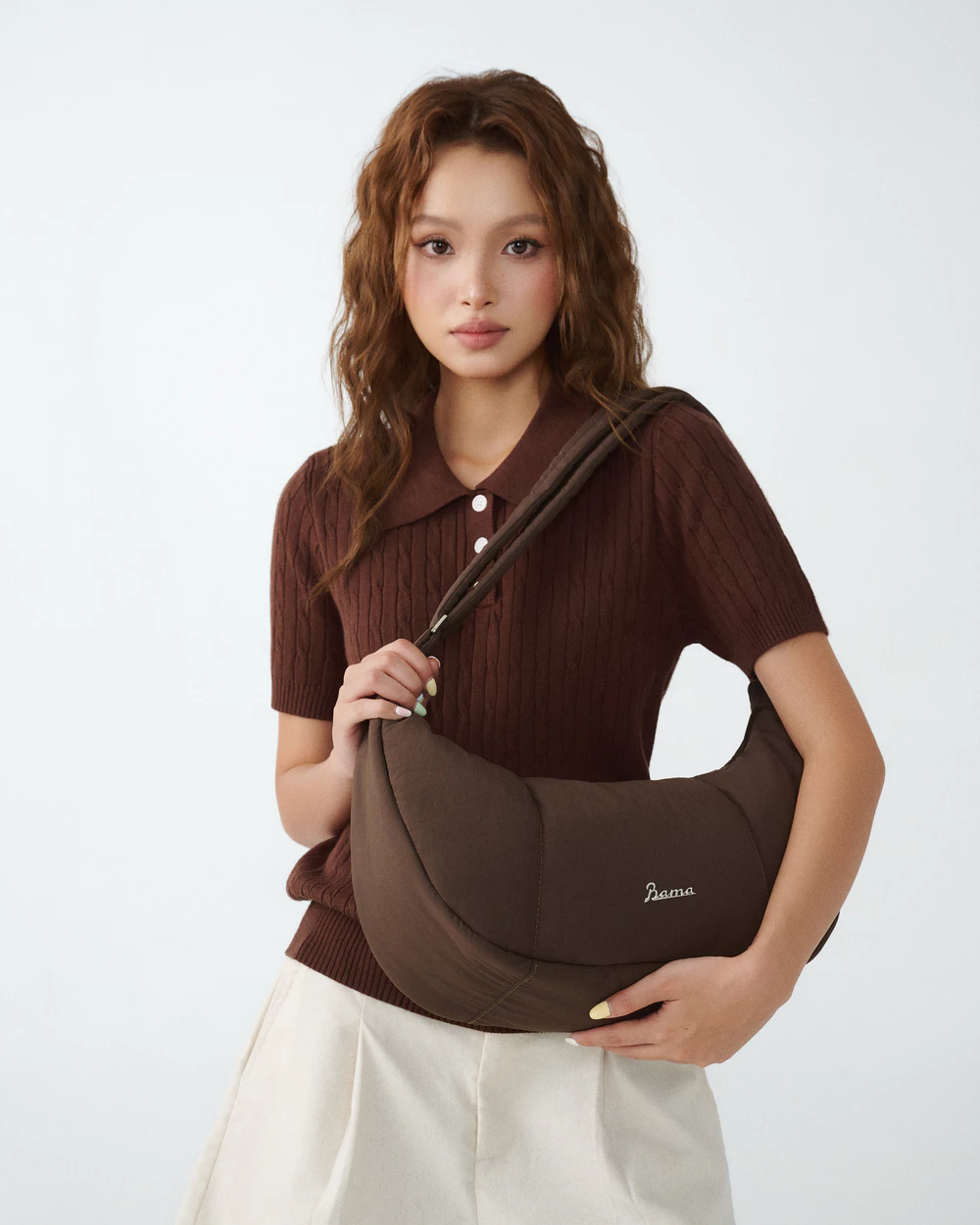 Túi Đeo Chéo Nam Nữ Chần Bông BAMA Slouch Bag Túi Xách Đeo Vai Vải Đi Chơi Đi Làm Công Sở Nhiều Ngăn