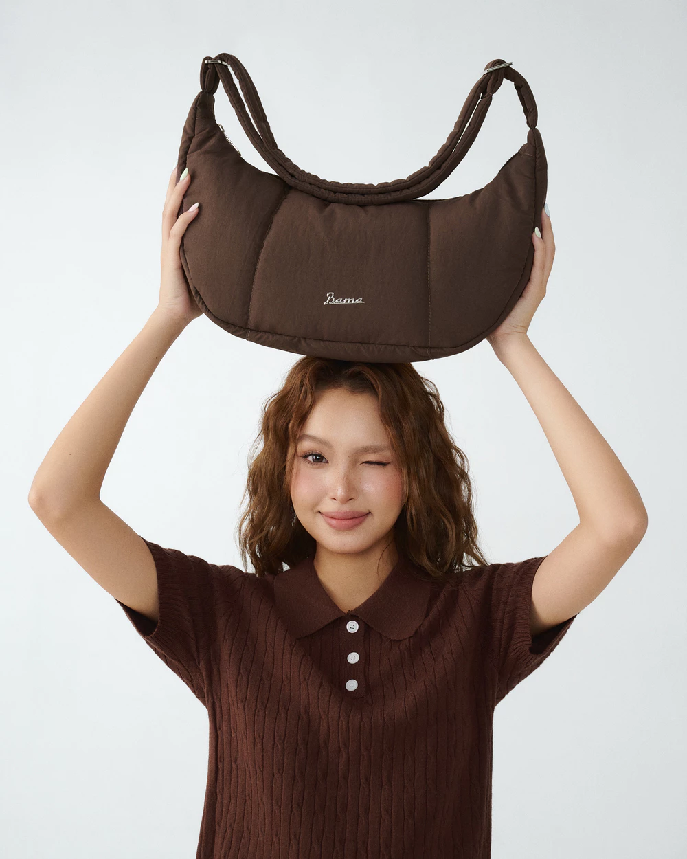 Túi Đeo Chéo Nam Nữ Chần Bông BAMA Slouch Bag Túi Xách Đeo Vai Vải Đi Chơi Đi Làm Công Sở Nhiều Ngăn