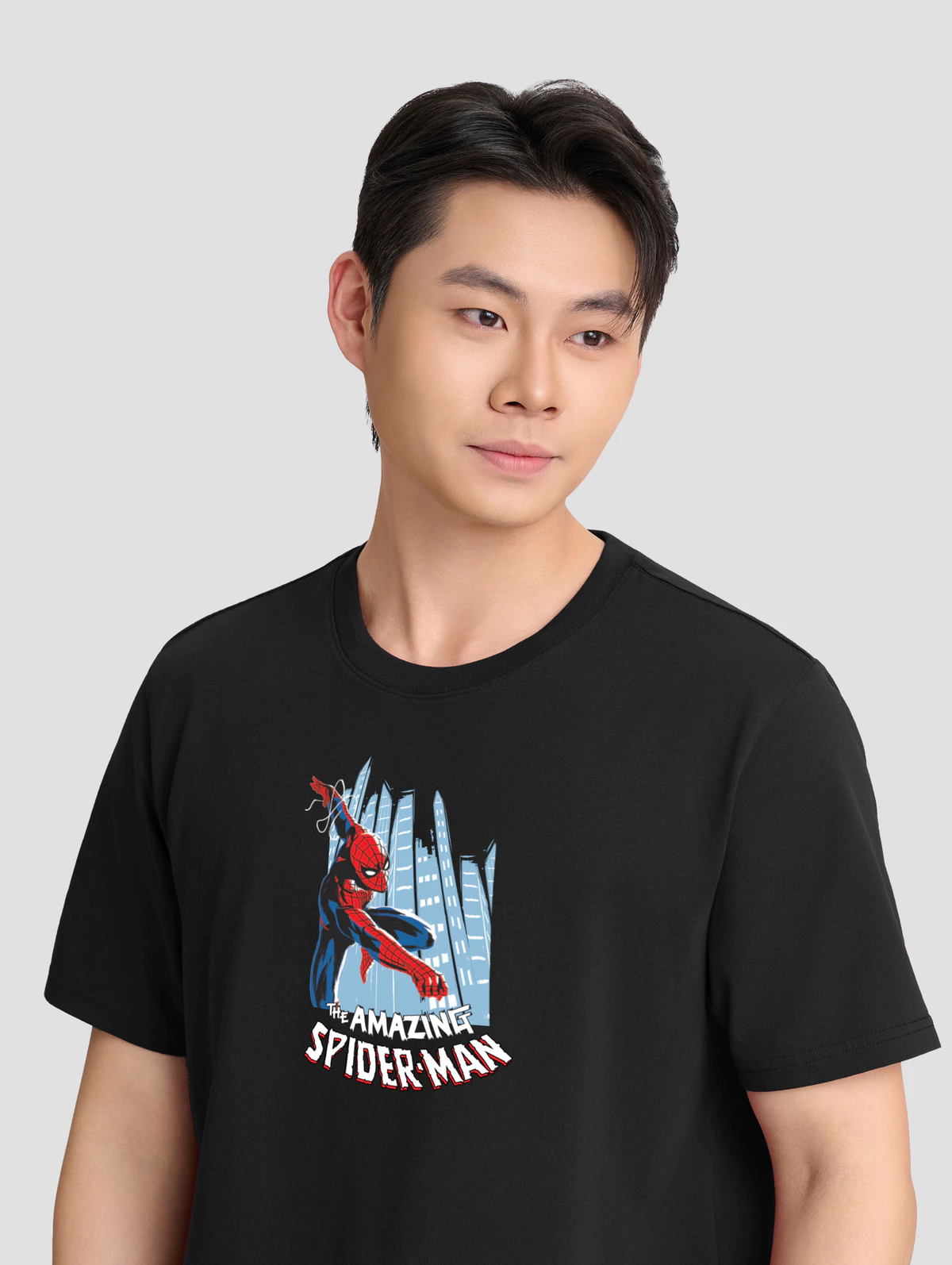 [TẶNG QUẦN SPIDER ĐƠN 299K][MỚI]Áo thun Cotton Compact unisex Spiderman, áo in người nhện thoải mái, áo Marvel Coolmate