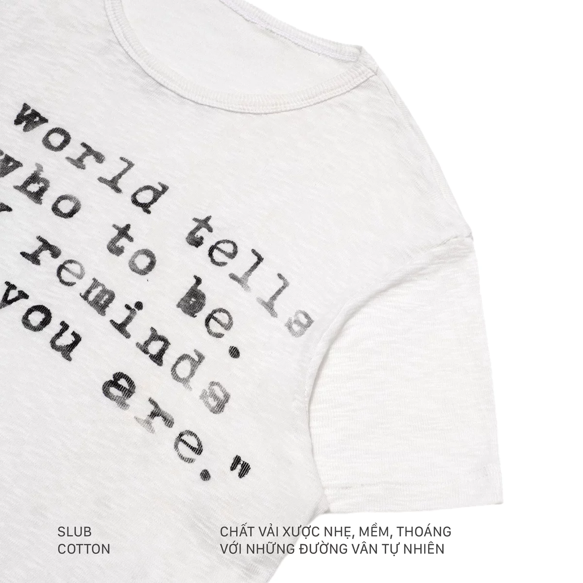 Áo Thun Boxy SNAZZY Unisex Nam Nữ Chất Liệu Cotton Chính Hãng - WHO YOU ARE TEE