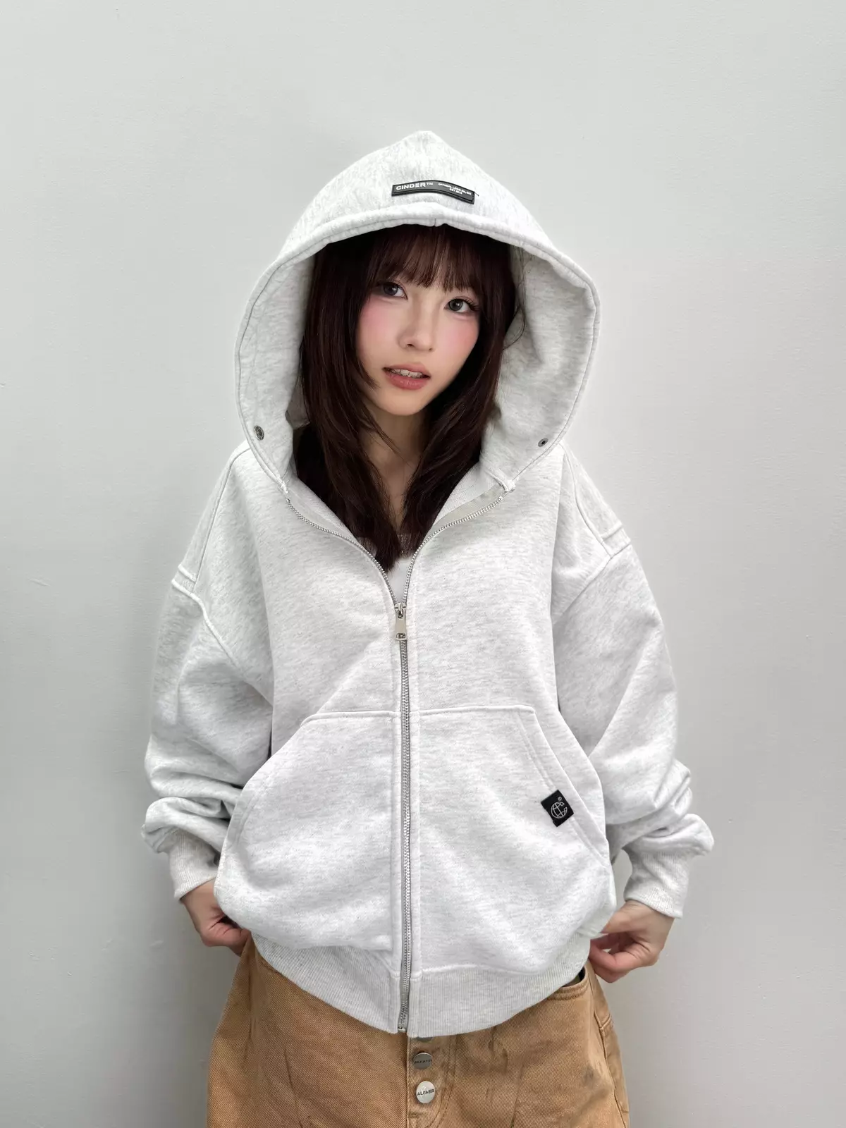 Áo Hoodie Zip ESSENT Cinder, Áo Local Brand Form Boxy Unisex Chất Vải Dày Đẹp