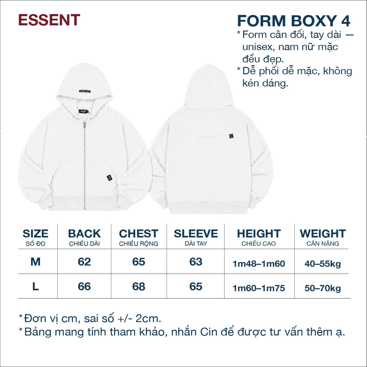 Áo Hoodie Zip ESSENT Cinder, Áo Local Brand Form Boxy Unisex Chất Vải Dày Đẹp