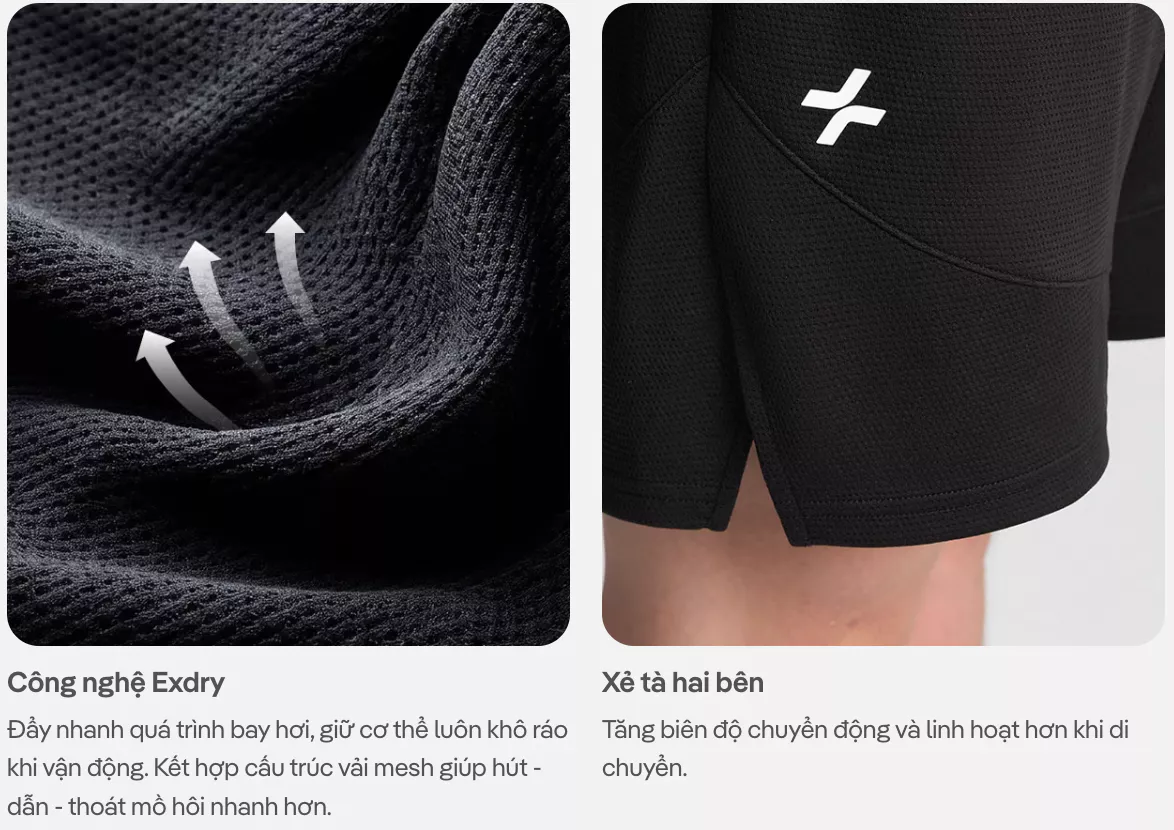 Set cầu lông Smash Energy Áo sát nách Tanktop cổV và Quần short Basic thoáng mát nhanh khô, hạn chế ma sát Coolmate