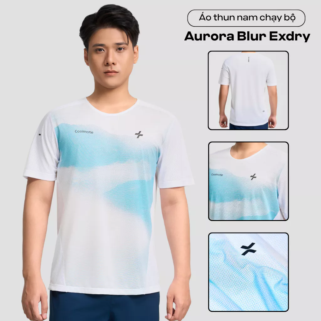 Set đồ thể thao nam chạy bộ, trail Áo Thun Graphic+Quần short Wildflow đa năng, siêu nhẹ, thoáng khí, thoải mái Coolmate