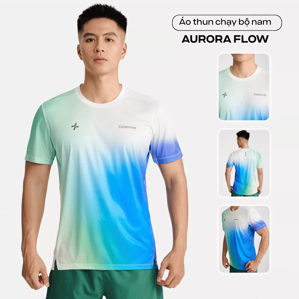 Set đồ thể thao nam chạy bộ, trail Áo Thun Graphic+Quần short Wildflow đa năng, siêu nhẹ, thoáng khí, thoải mái Coolmate