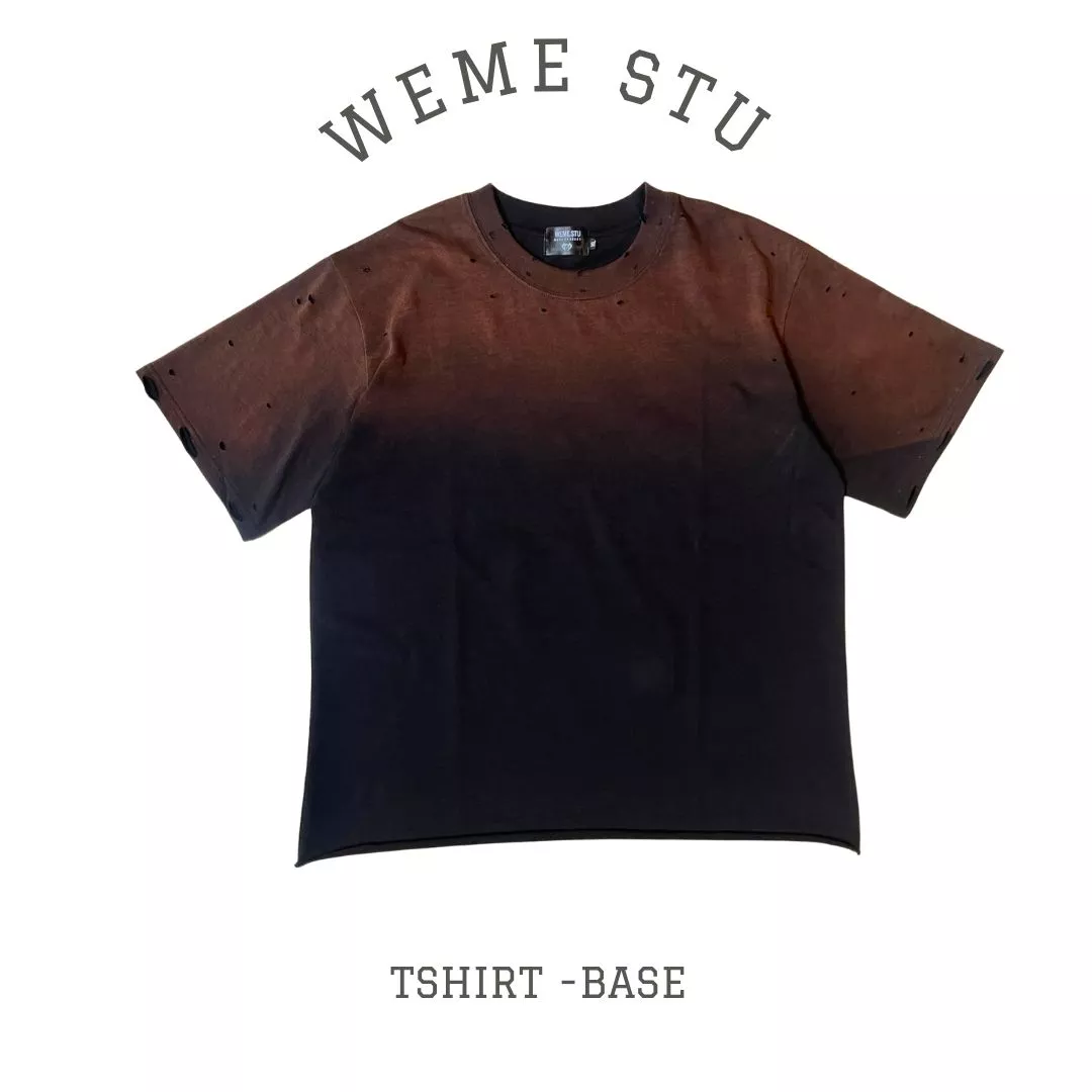 Áo thun unisex custom Weme Base form rộng oversize cá tính cho nam nữ
