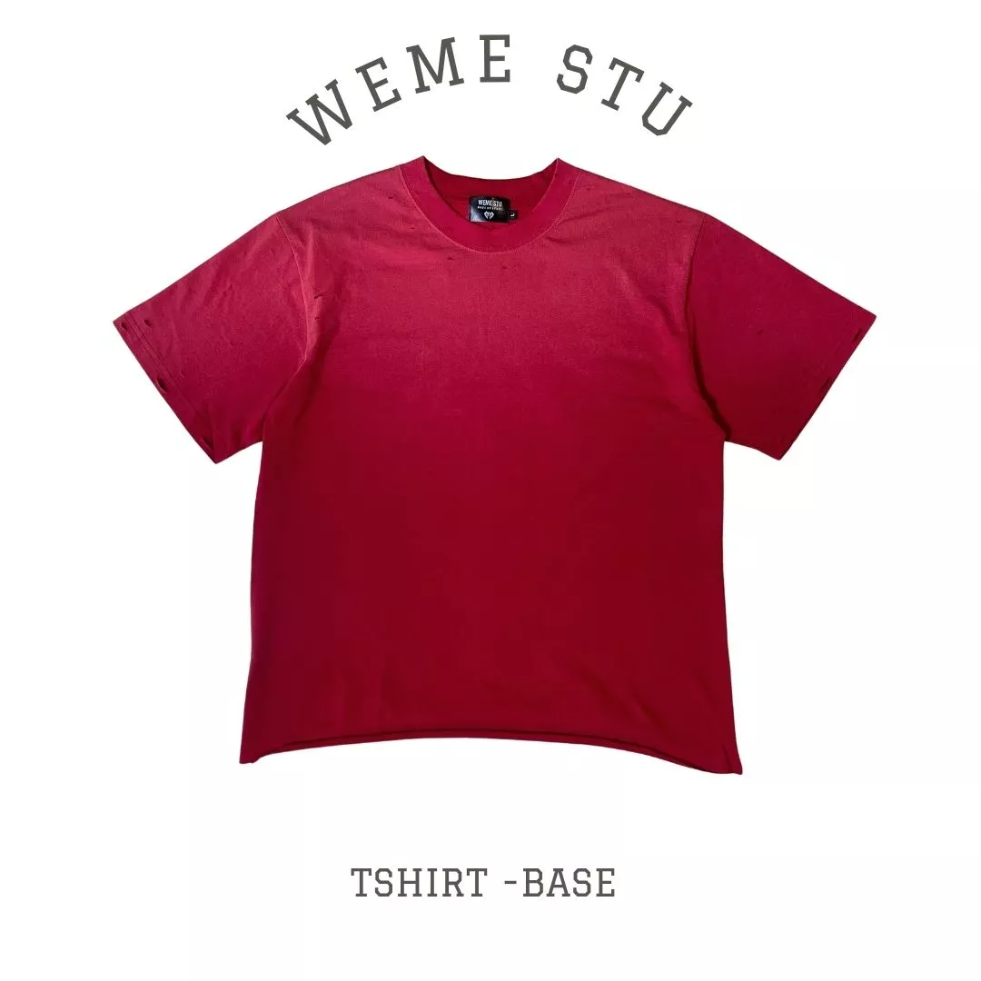 Áo thun unisex custom Weme Base form rộng oversize cá tính cho nam nữ