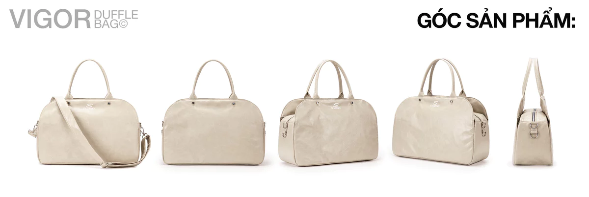 [MUA 1 TẶNG 1] Scarab Túi Da Mềm Form To Dáng Bowling - Vigor Duffle Bag