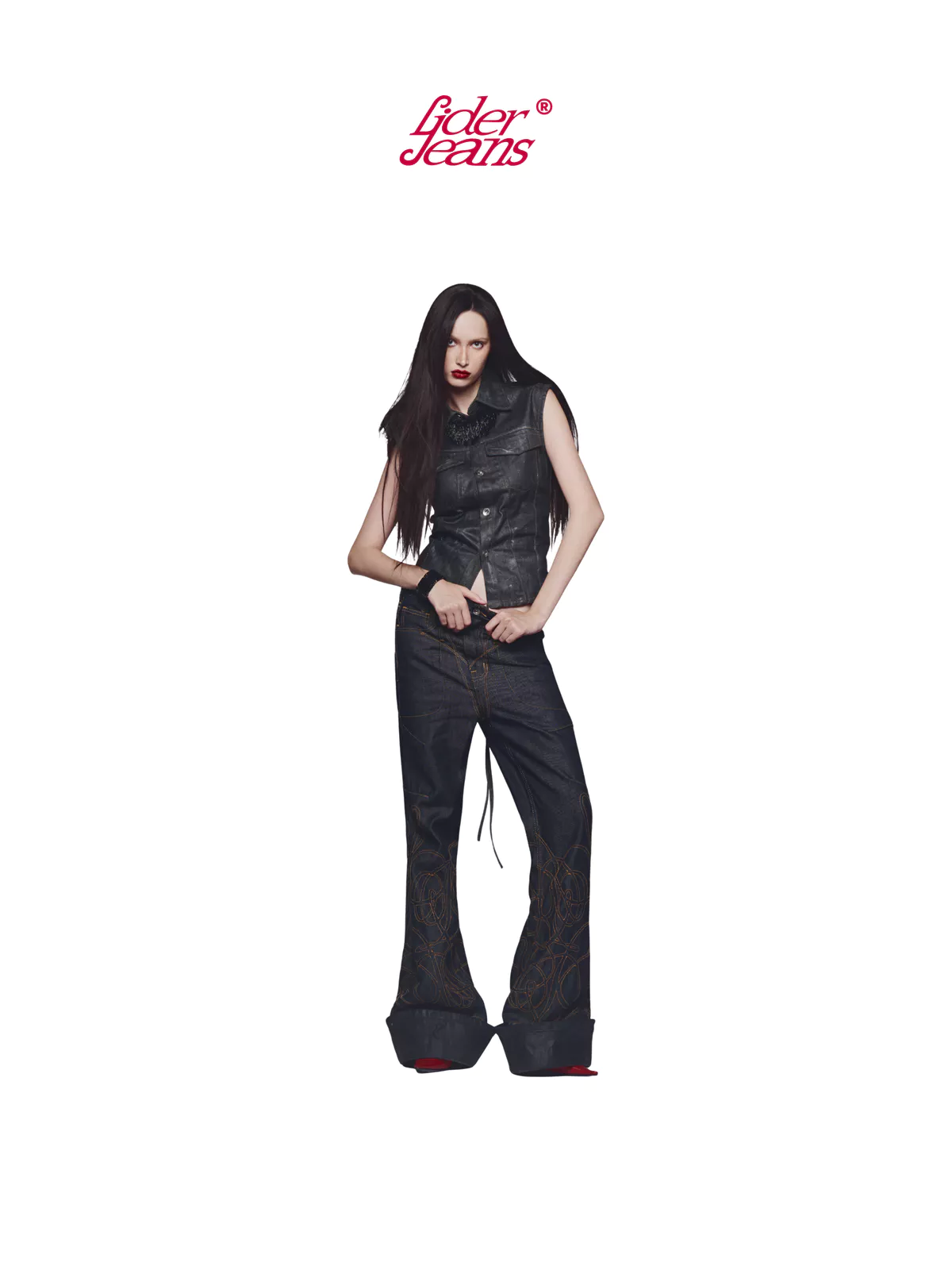 LIDER Jeans | Áo Ghi Lê Denim Unisex LIDER REWORKED CORSET SHIRT