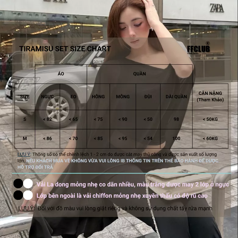 ÁO THUN 2 LỚP TIRAMISU PHỐI VOAN TÔN DÁNG FFCLUB