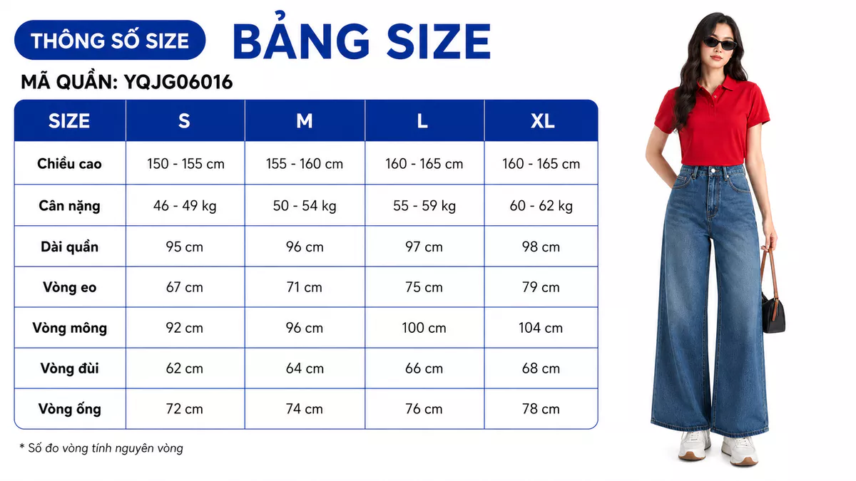 [VOUCHER 22%] Quần Jean Nữ Gmorning - GUMAC Ống Vẩy Loe Wash Xanh Nhẹ Tôn Chân Dáng Dài Dễ Phối Đồ YQJG06016