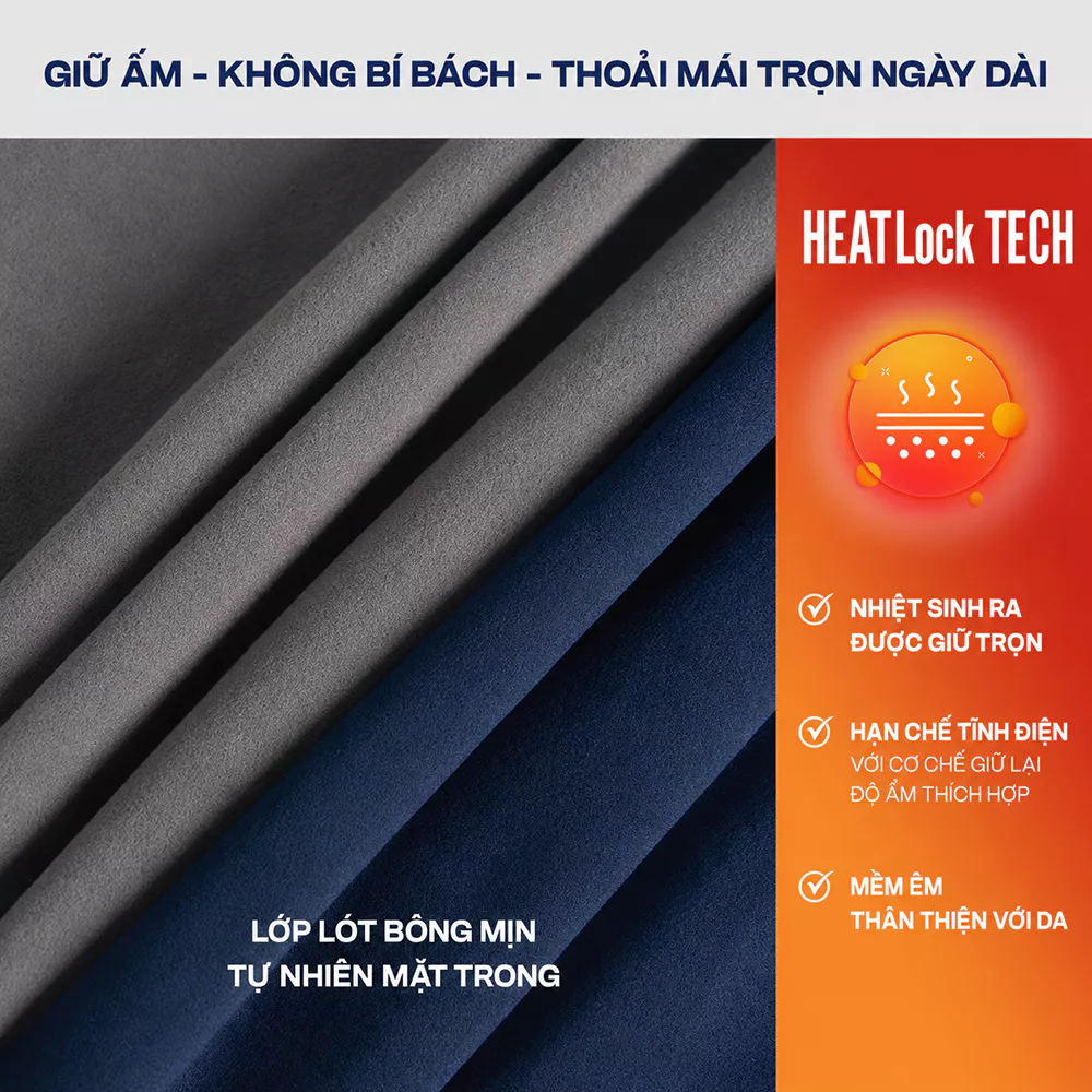 Combo 2 Áo Giữ Nhiệt Nam EXTRA-WARM 5S FASHION Cổ 3 Phân, Giữ Ấm, Trơn Basic 2C-M0AGN25105
