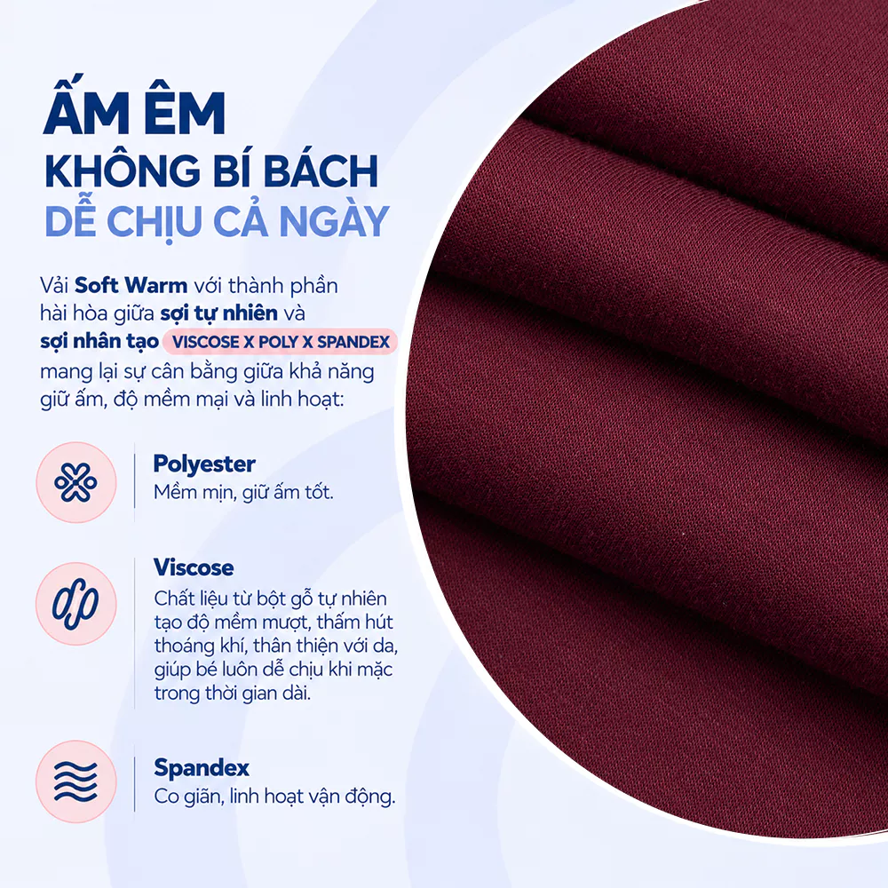 Bộ Quần Áo Bé Gái 5S FASHION LITTLE JOY Cổ Polo, Chất Vải Mềm Ấm, Quần Suông Xinh Xắn GBNI26043