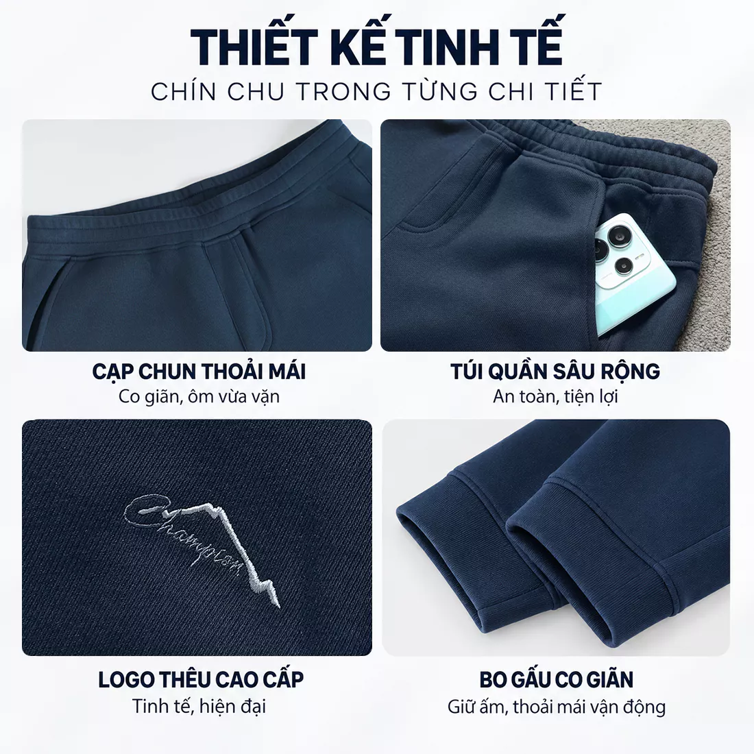 Quần Dài Nam Mùa Đông 5S FASHION Dáng Jogger Chất Nỉ, Thiết Kế Basic Dễ Mặc MBQNIR5013