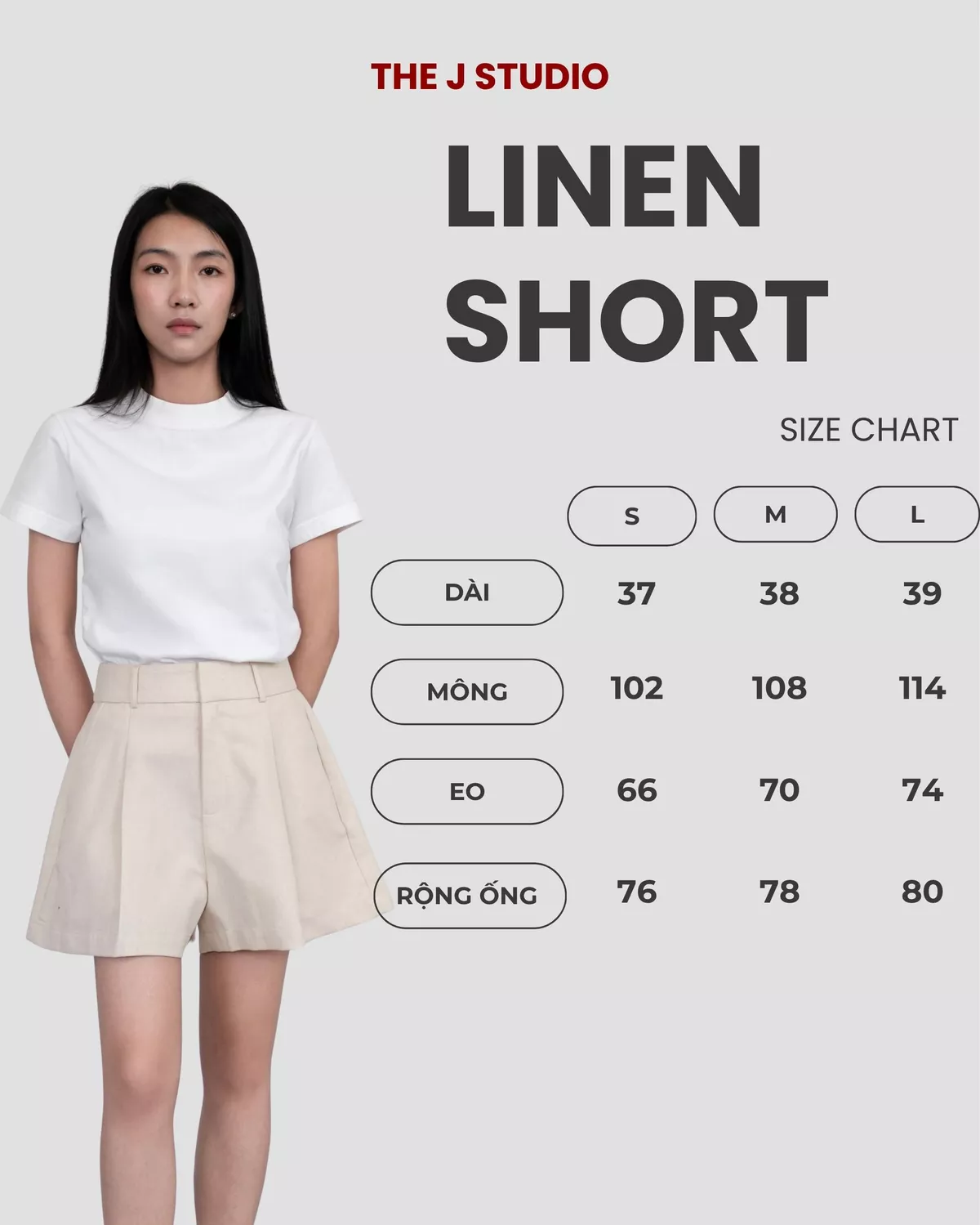Quần Đùi Nữ Vải Linen Ống Rộng Tôn Dáng Sang Trọng Nhiều Màu - Linen Shorts - THE J STUDIO