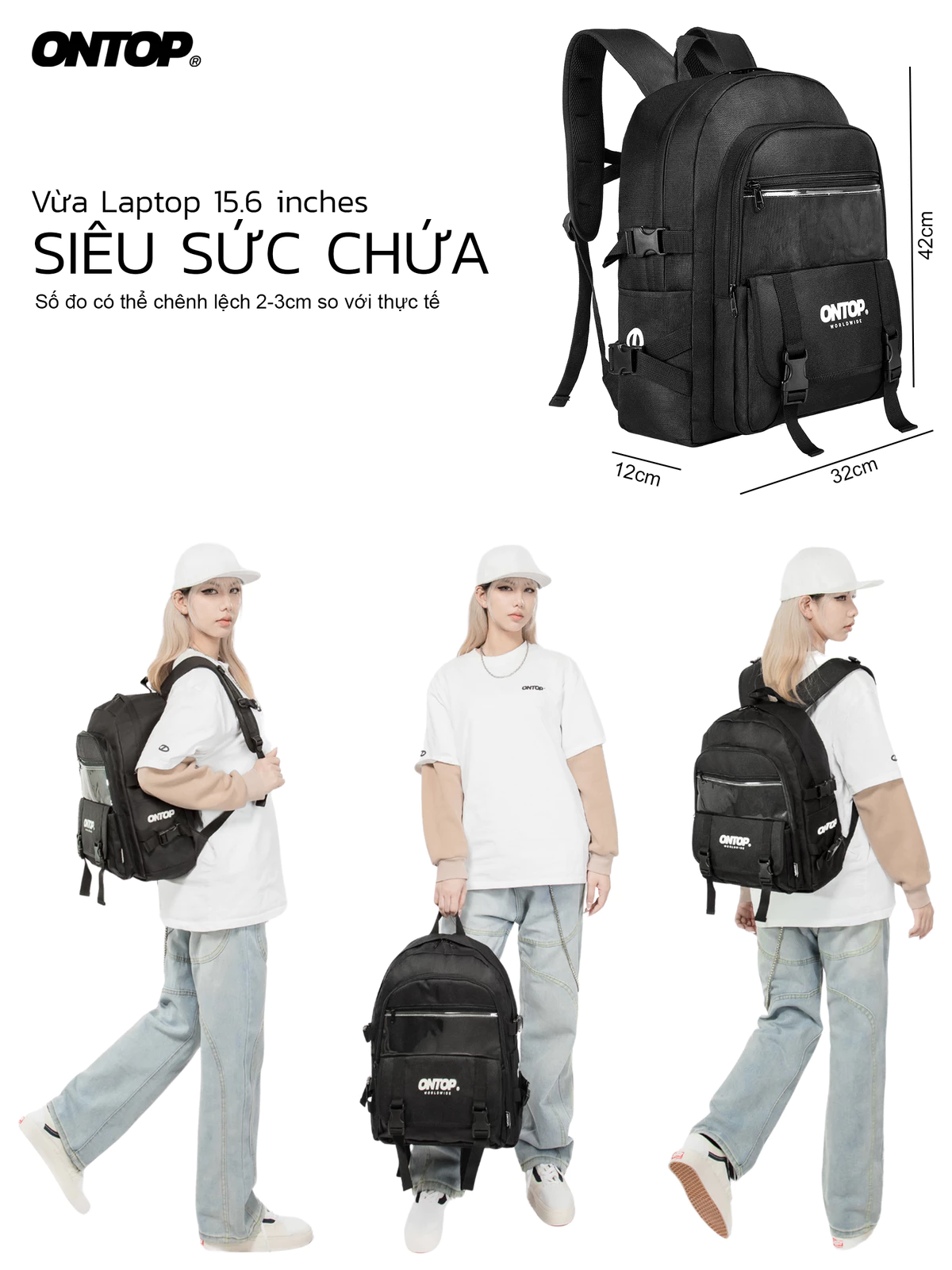 Balo nhiều ngăn nam ONTOP| O-P20