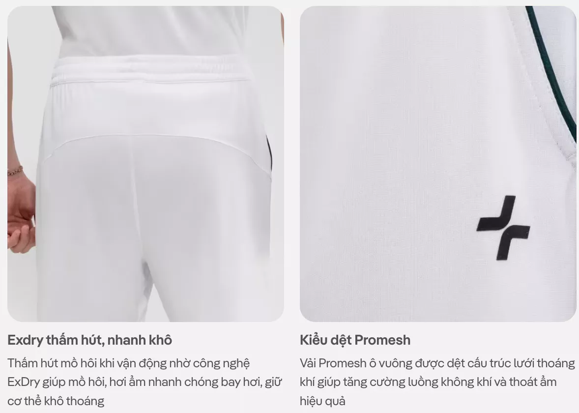 [GIÁ SỐC]Quần thể thao nam 6inch Pickleball Dink Shot Essentials thoáng khí thấm hút tốt Coolmate