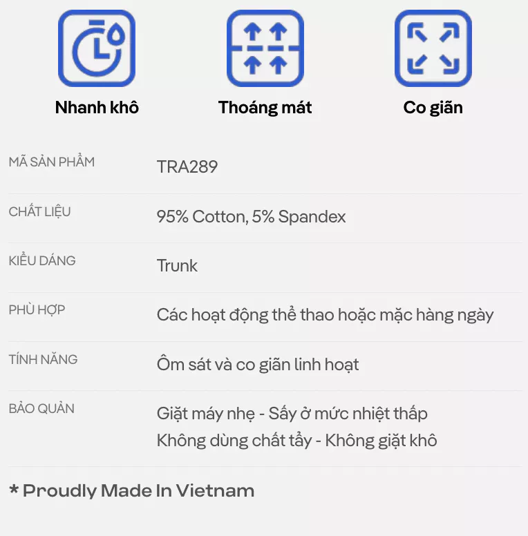 Combo Pack 3 Quần Lót Nam Cotton Compact mềm mại, co giãn, thoáng khí, nhanh khô - Coolmate