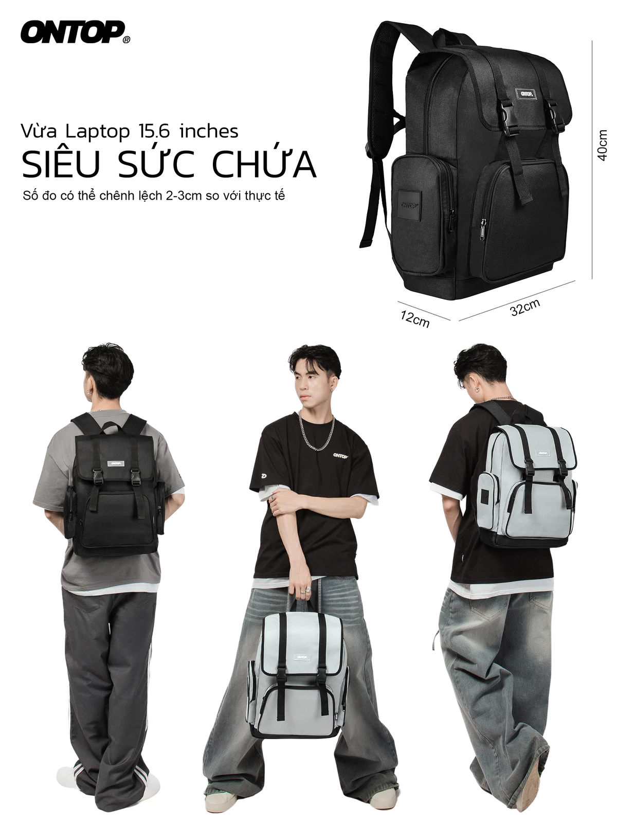 Balo du lịch nam ONTOP | O-P34-D