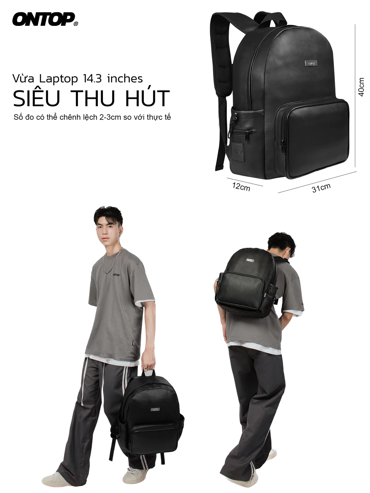 Balo da chống nước ONTOP | O-P32
