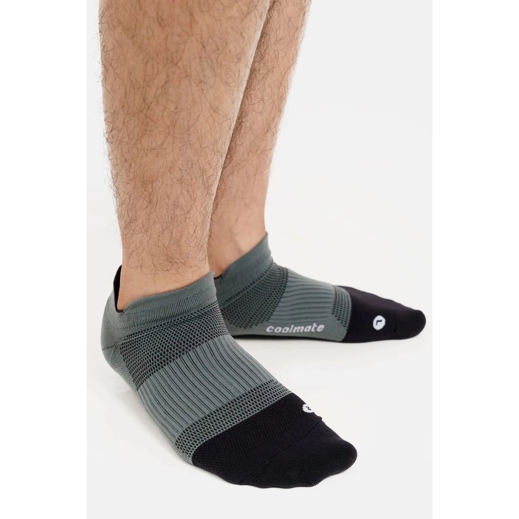 Combo 2 Tất/Vớ nam thể thao cổ ngắn Compression Techfit Coolmate