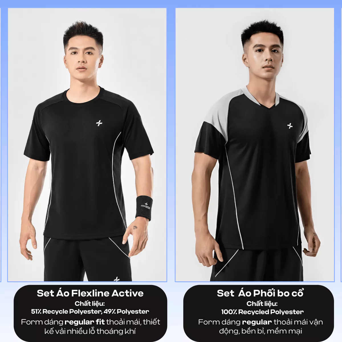 [TẶNG TẤT]Set bộ đồ quần áo thể thao nam pickleball FlexLine Active Thoáng khí thấm hút tốt Coolmate