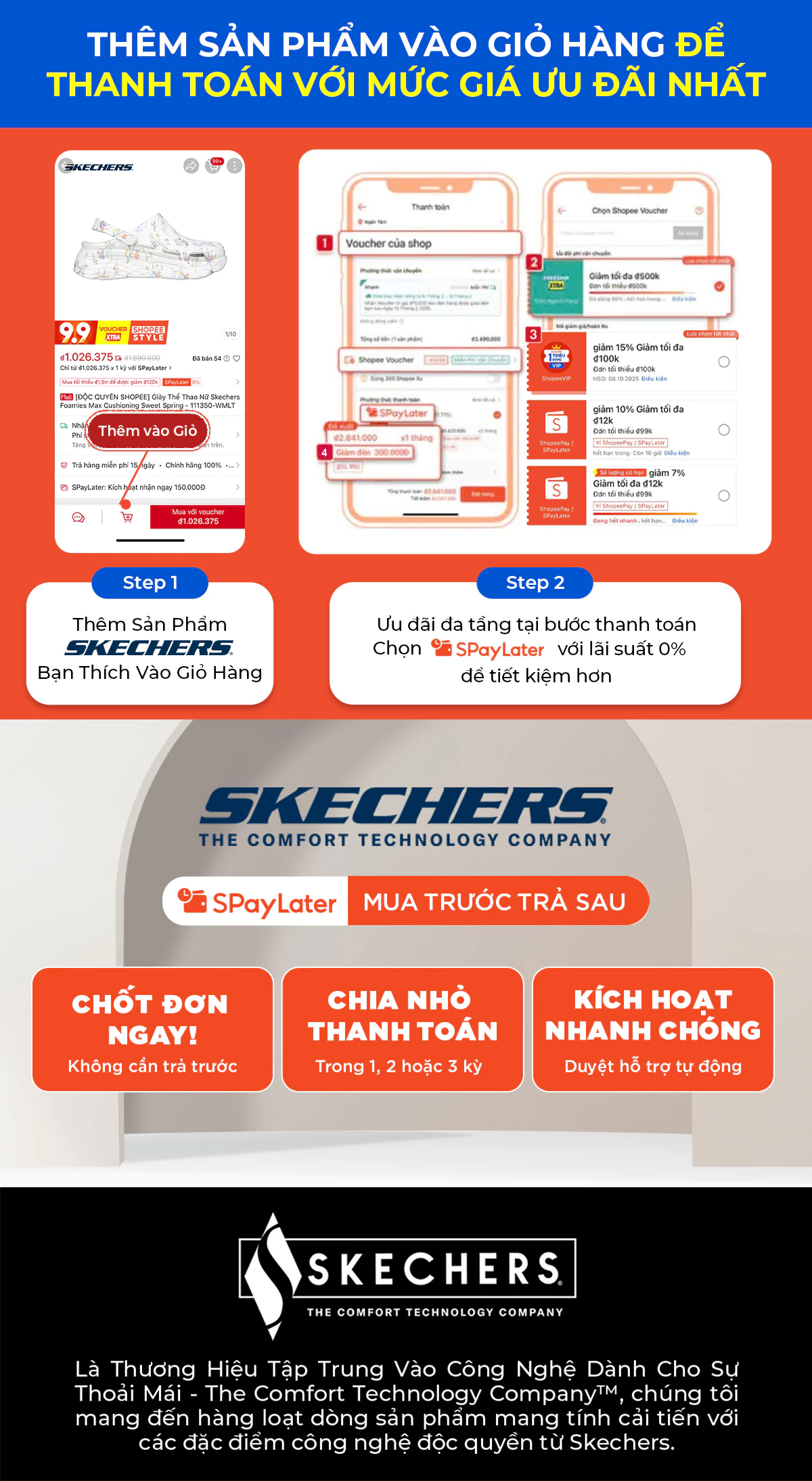 Giày Búp Bê Nữ Skechers Slip-ins Modern Comfort Breathe-Easy Striking Stroll - 100755-BBK Online Sale
