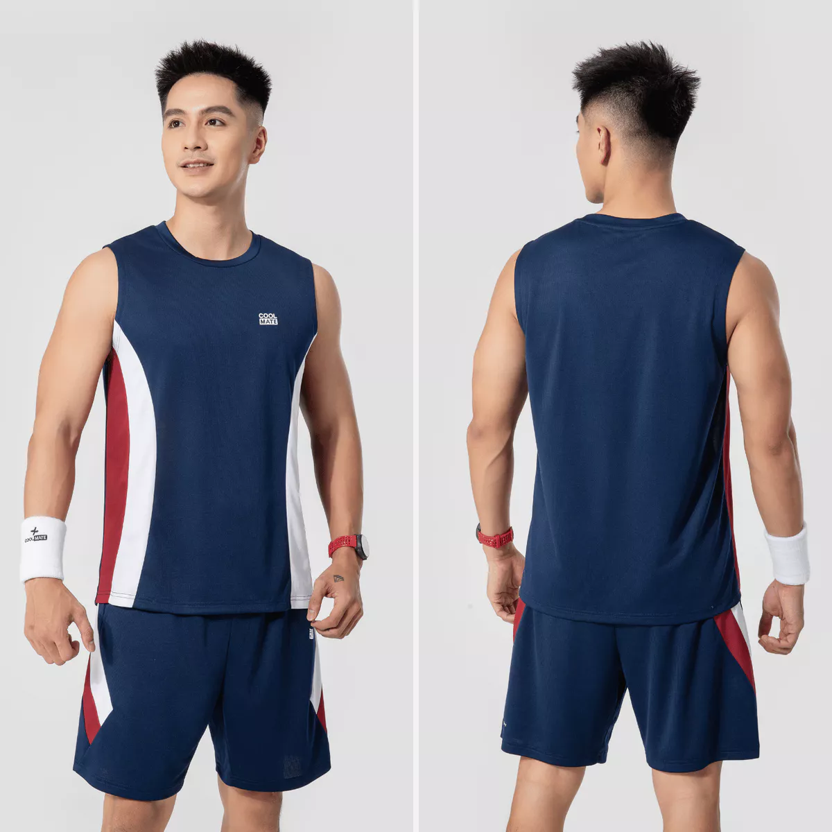 Set đồ thể thao nam Pickleball Áo sát nách Quần Promax Flexline Active thoáng khí Coolmate