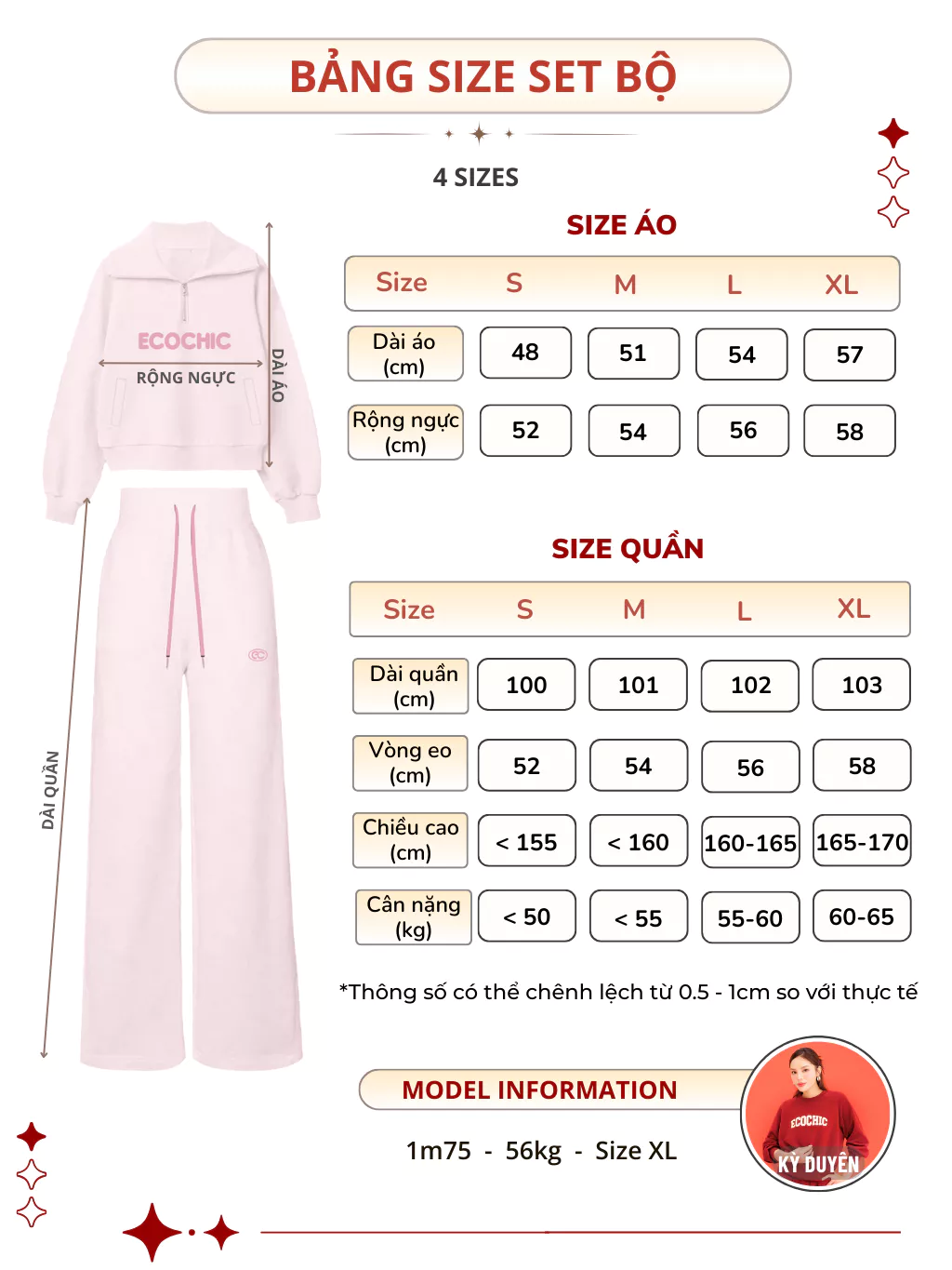 Set Bộ ECOCHIC COSMO SET Áo Cổ Halfzip Logo Thêu Chất Liệu Vải Sợi Xaomi Cao Cấp Chính Hãng B183